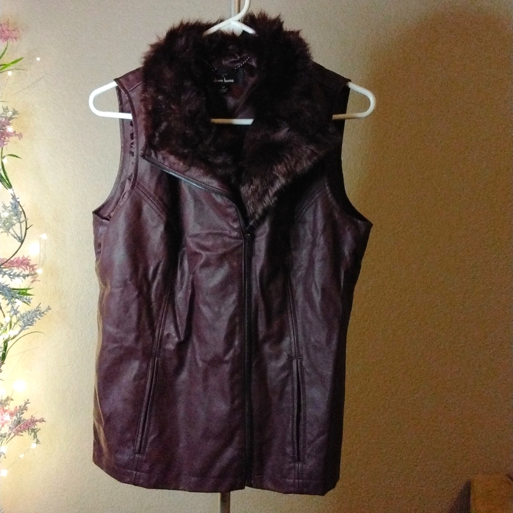 Faux fur vest